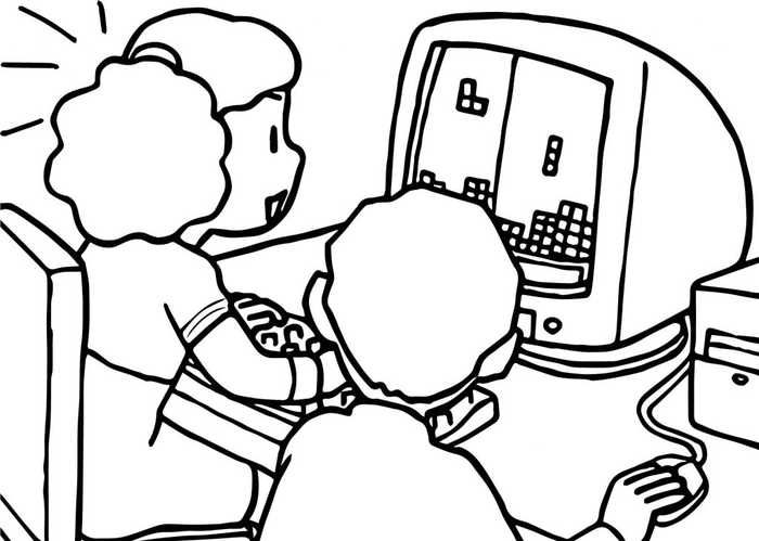 Computer Coloring Pages For Kids