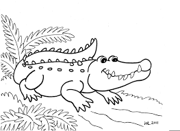 Crocodile Coloring Pages For Toddlers