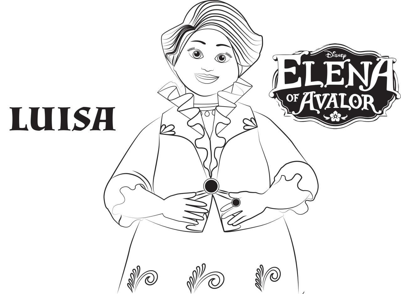 Elena Of Avalor Coloring Pages Isabel