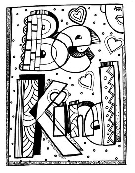 Kindness Coloring Pages Pdf
