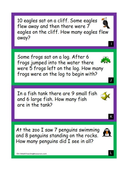 1st Grade Simple Addition And Subtraction Word Problems
