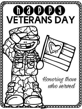 Kindergarten Veterans Day Coloring Pages
