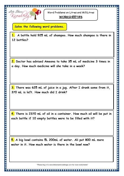 Division Word Problems For 3rd Grade Pdf
