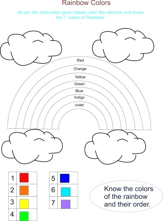 Rainbow Coloring Worksheets For Kids