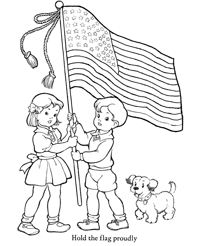 Flag Coloring Pages For Toddlers