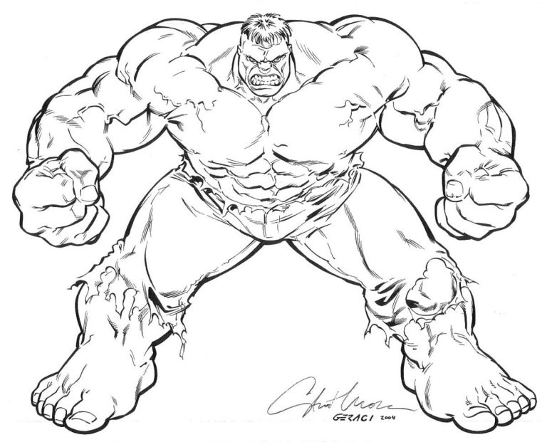 Hulk Coloring Pages For Kids