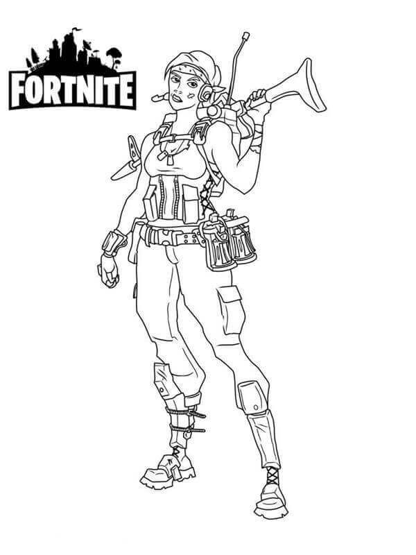 Fortnite Colouring In Pictures