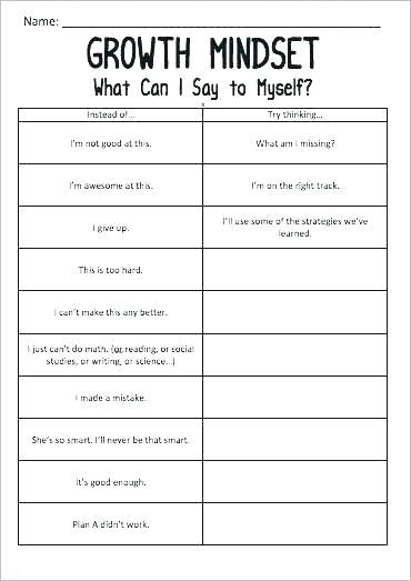 Free Printable Self Esteem Worksheets For Kids