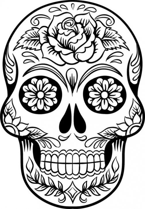 Sugar Skull Coloring Pages Ideas