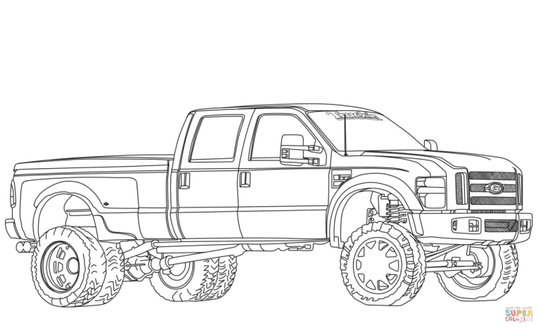 Free Printable Ford Truck Coloring Pages
