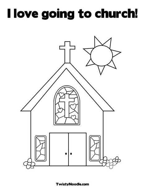 Church Coloring Pages Printable