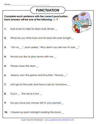 Free Printable Punctuation Worksheets 2nd Grade