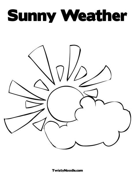 Weather Coloring Pages For Kids