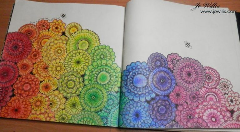 Inspiration Secret Garden Coloring Book Finished Pages