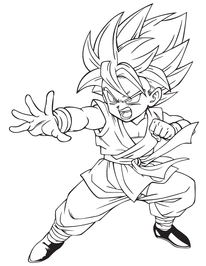 Gohan Dragon Ball Super Coloring Pages