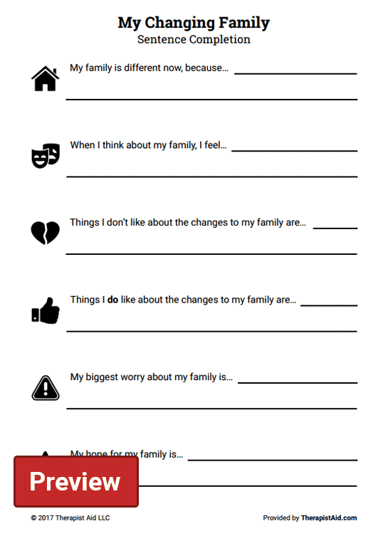 Free Family Therapy Worksheets
