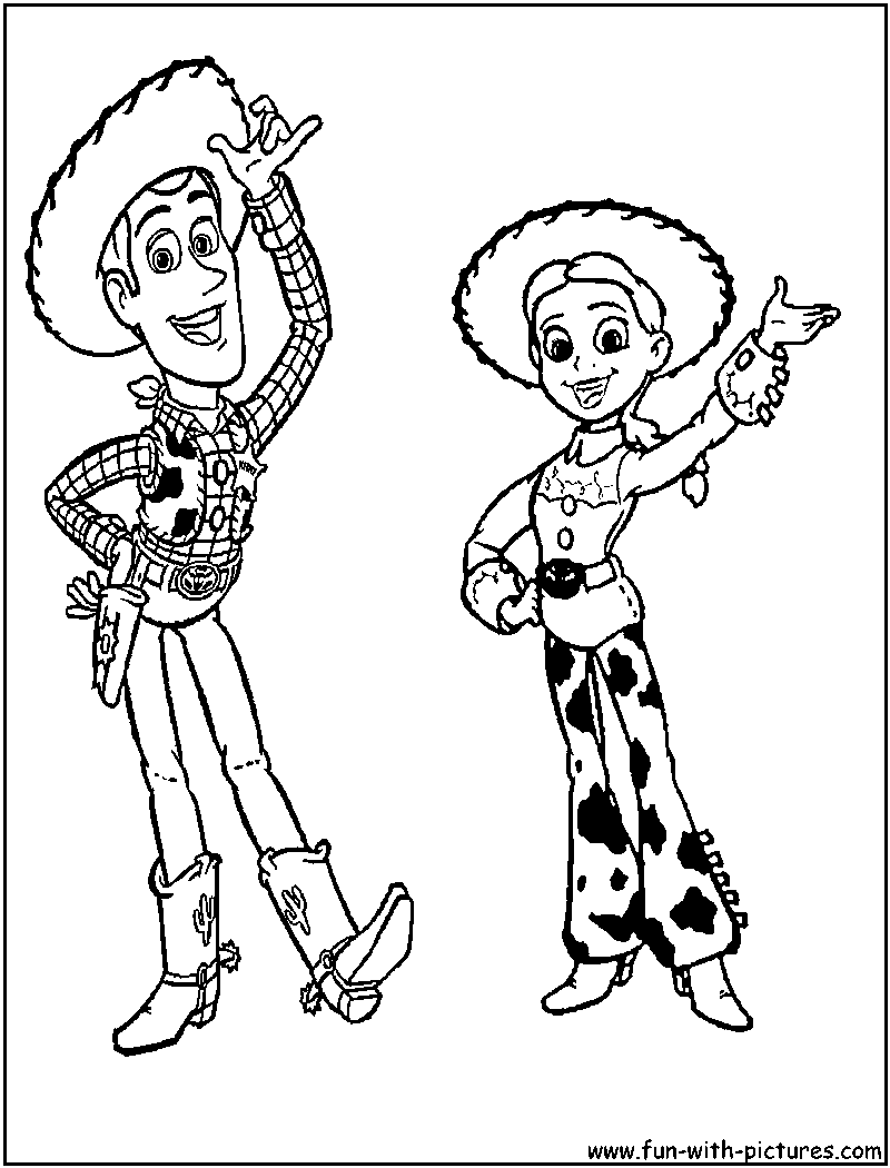 Woody Coloring Page Printable