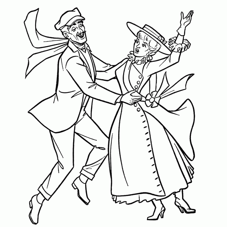 Printable Mary Poppins Coloring Pages