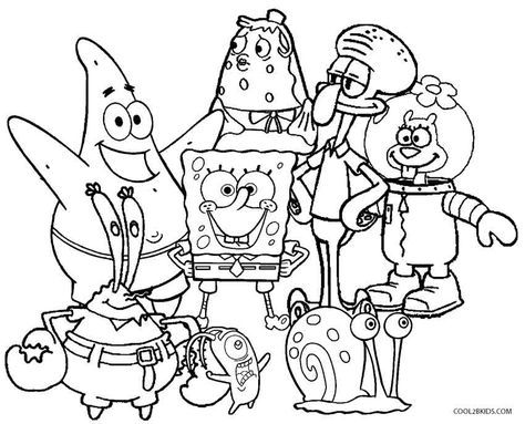Coloring Book For Kids Spongebob