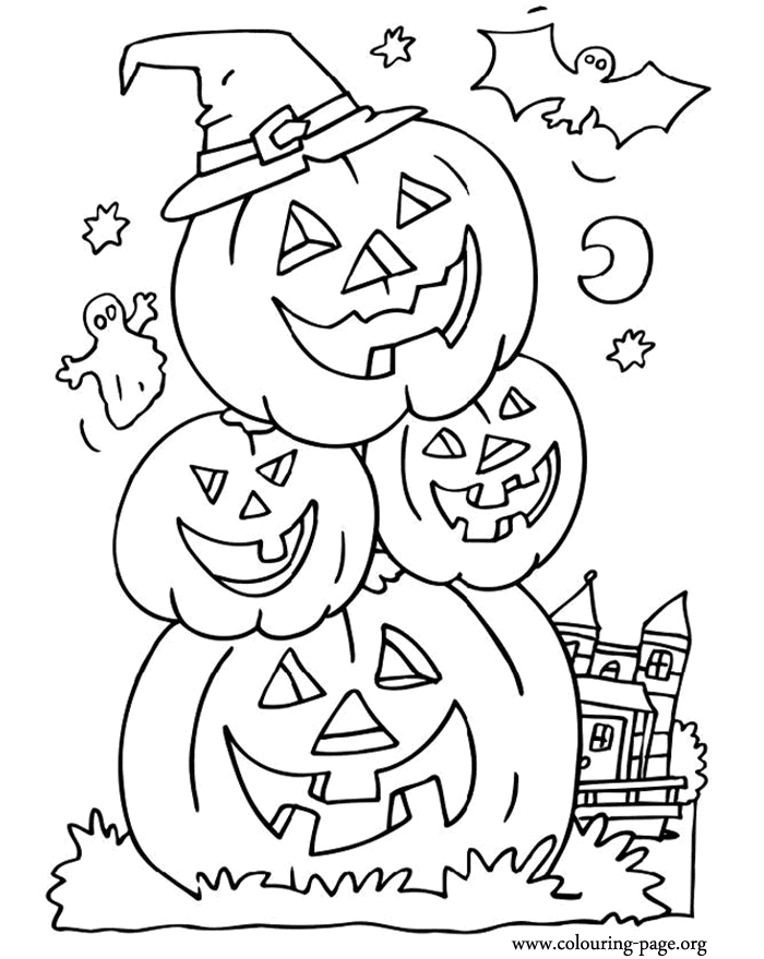 Free Printable Pumpkin Coloring Free Printable Halloween Colouring Pages