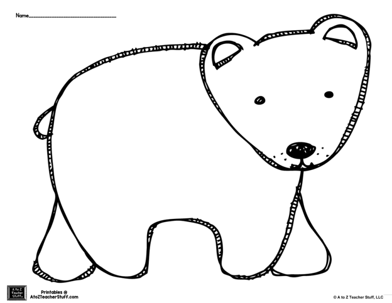 Coloring Sheet Printable Brown Bear Brown Bear Coloring Pages