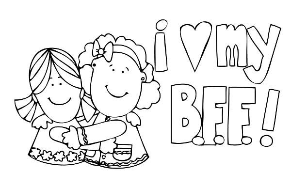 Friends Coloring Pages For Kids
