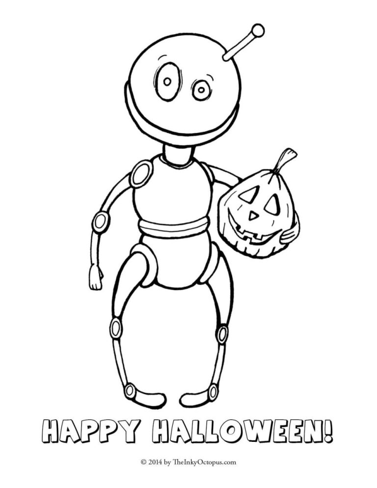 Free Printable Full Size 5th Grader Halloween Coloring Pages