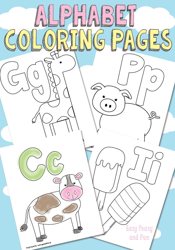 Printable Alphabet Colouring Pages Pdf