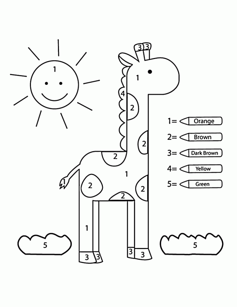Educational Coloring Pages For Preschoolers
