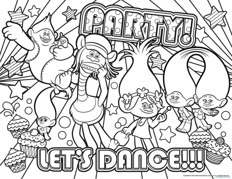 Halloween Dance Coloring Pages