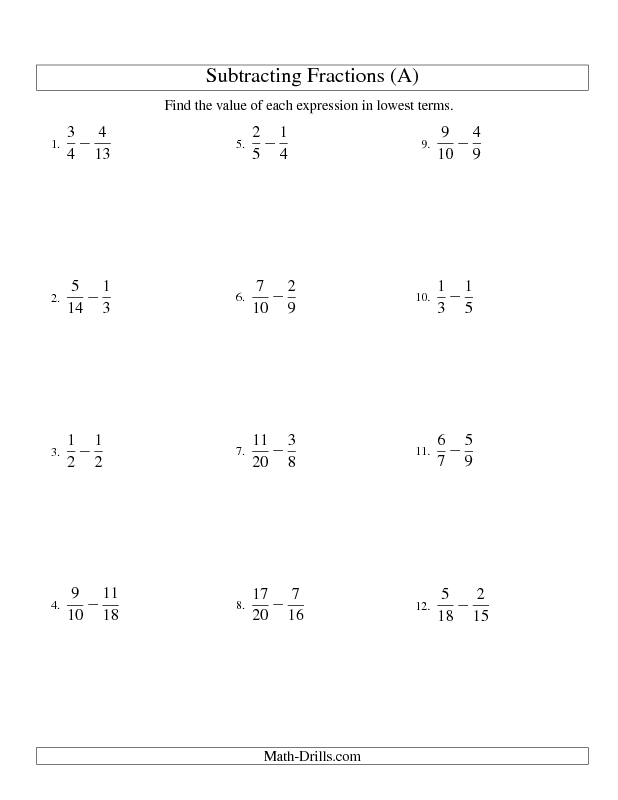 Adding Mixed Fractions Worksheets With Answers