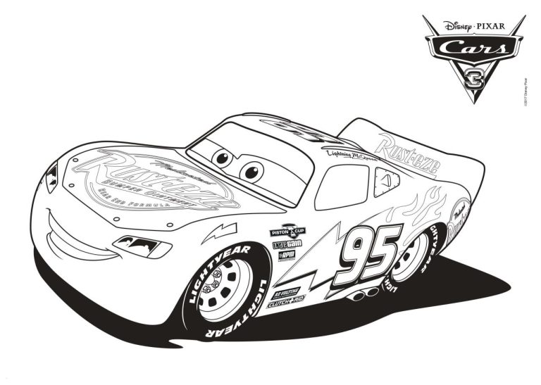 Cars 3 Lightning Mcqueen Coloring Pages