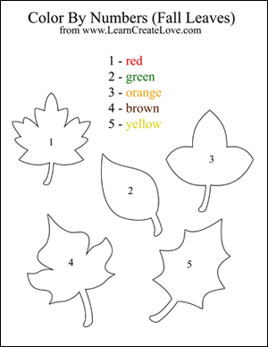 Color By Number Free Printables Fall