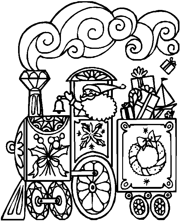 Christmas Polar Express Coloring Pages