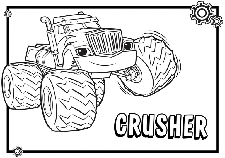 Blaze And The Monster Machines Coloring Pages Pickle