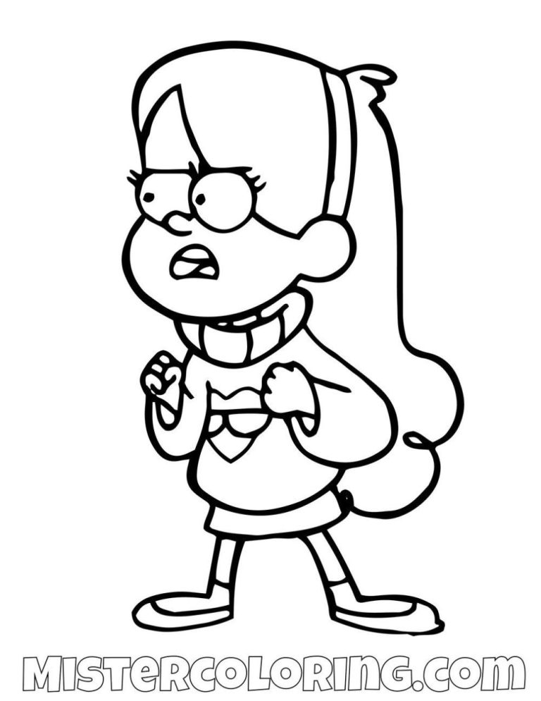 Gravity Falls Coloring Pages Mabel