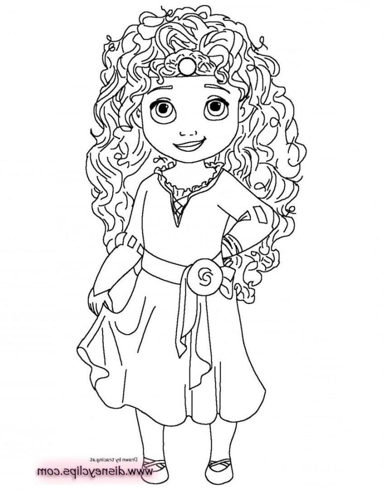 Printable Baby Princess Coloring Pages