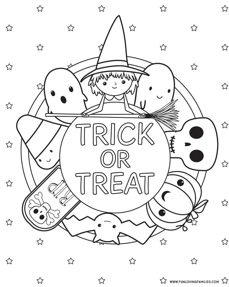 Free Printable Halloween Coloring Printouts