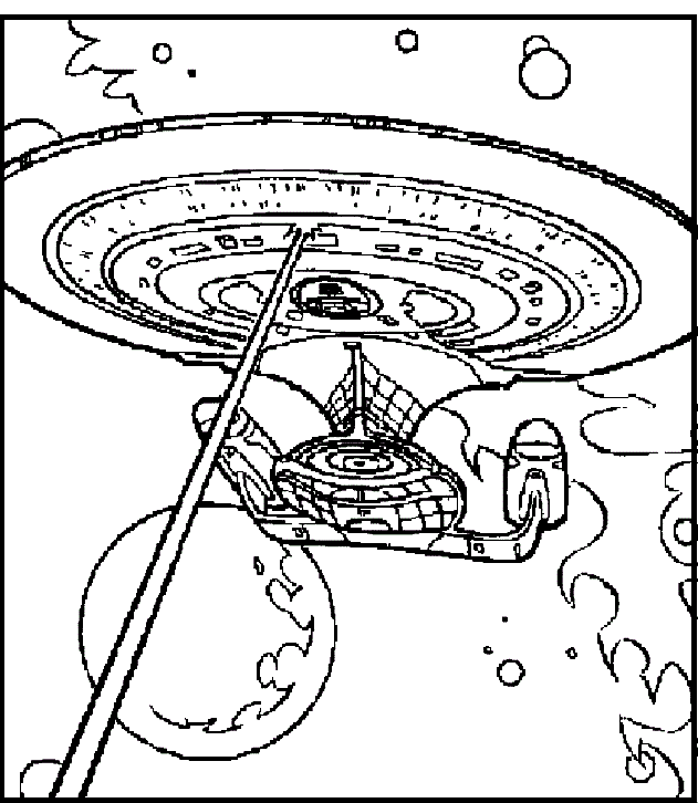 Starship Enterprise Star Trek Coloring Pages