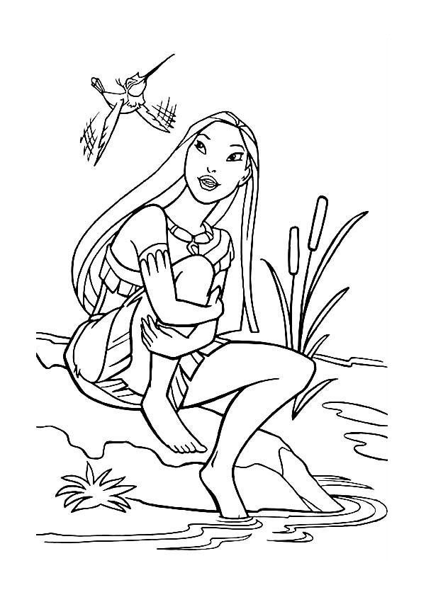 Pocahontas Coloring Pages Free