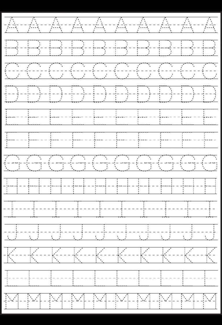 Tracing Letters And Numbers For Preschool Kindergarten Tracing Workbook