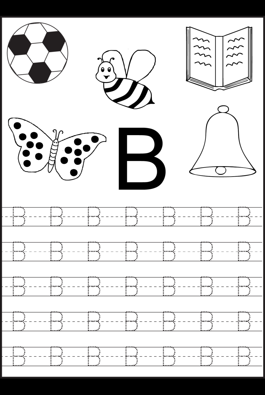 Tracing Alphabet Worksheets Preschool