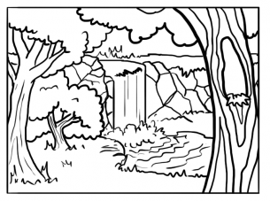 Forest Coloring Pages Free