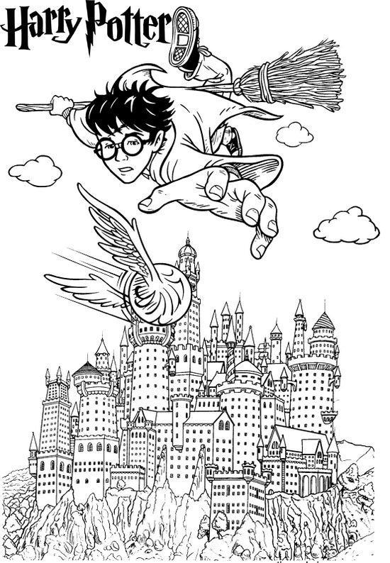 Harry Potter Coloring Sheets Free