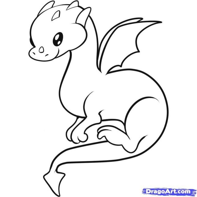 Dragon Pictures To Color Easy