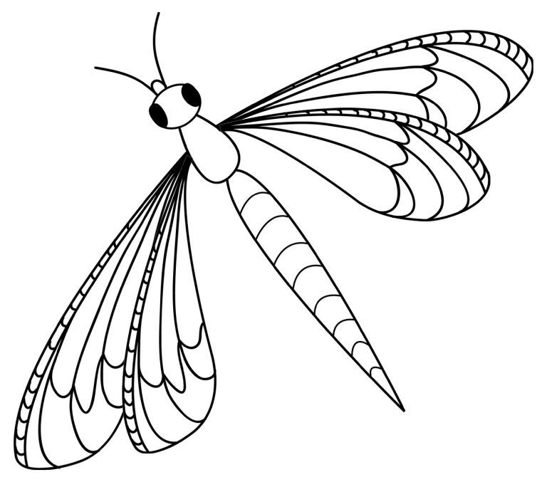 Dragonfly Coloring Page Printable