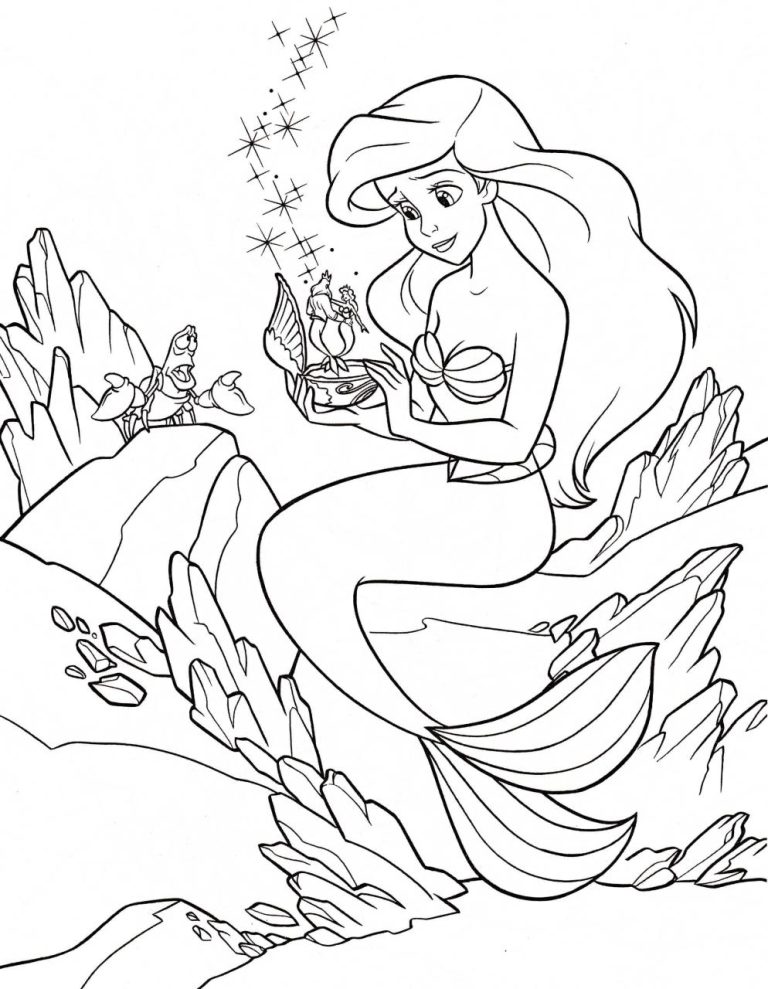 Ariel Coloring Sheet