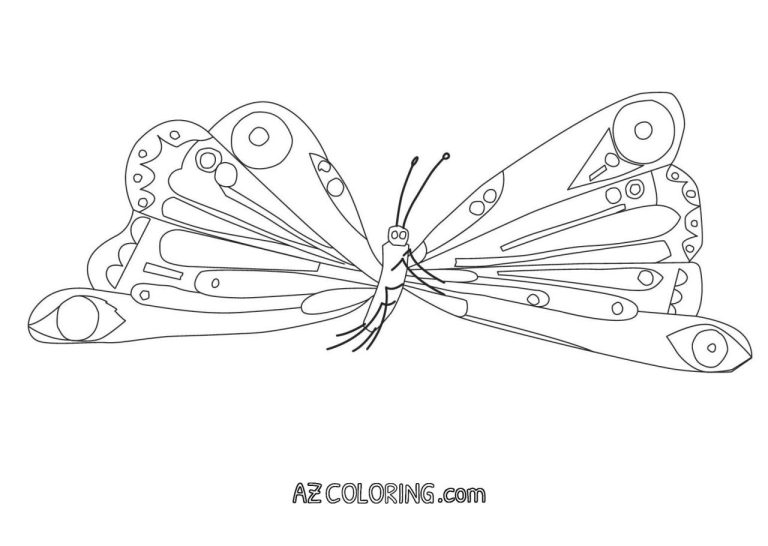Hungry Caterpillar Coloring Pages Pdf