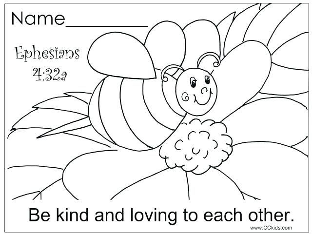 Kindness Coloring Pages For Preschoolers