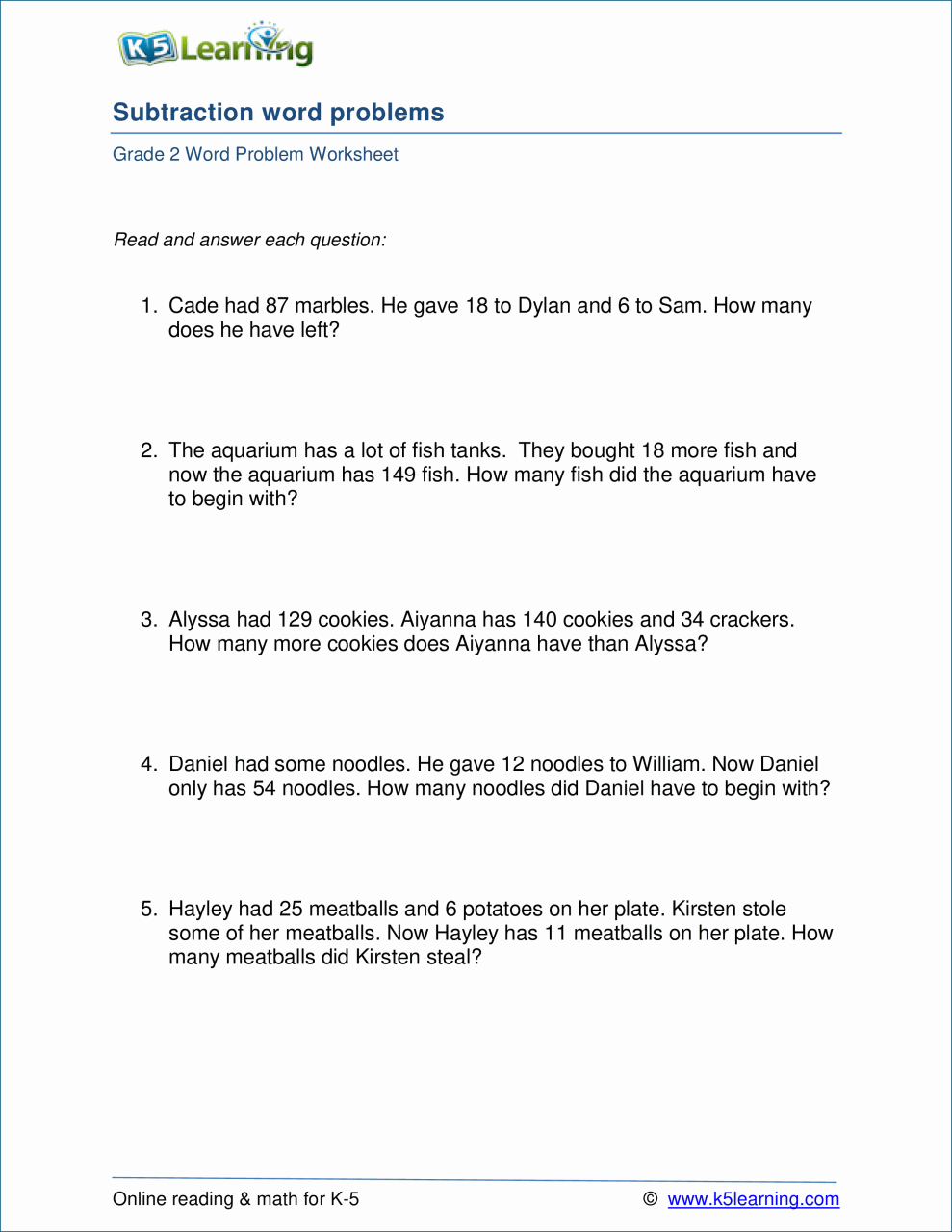 Conjunction Worksheets For Grade 2 With Answers